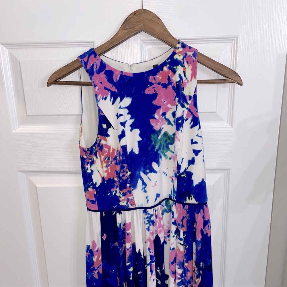 Maggy London Multicolored Sleeveless Midi Dress